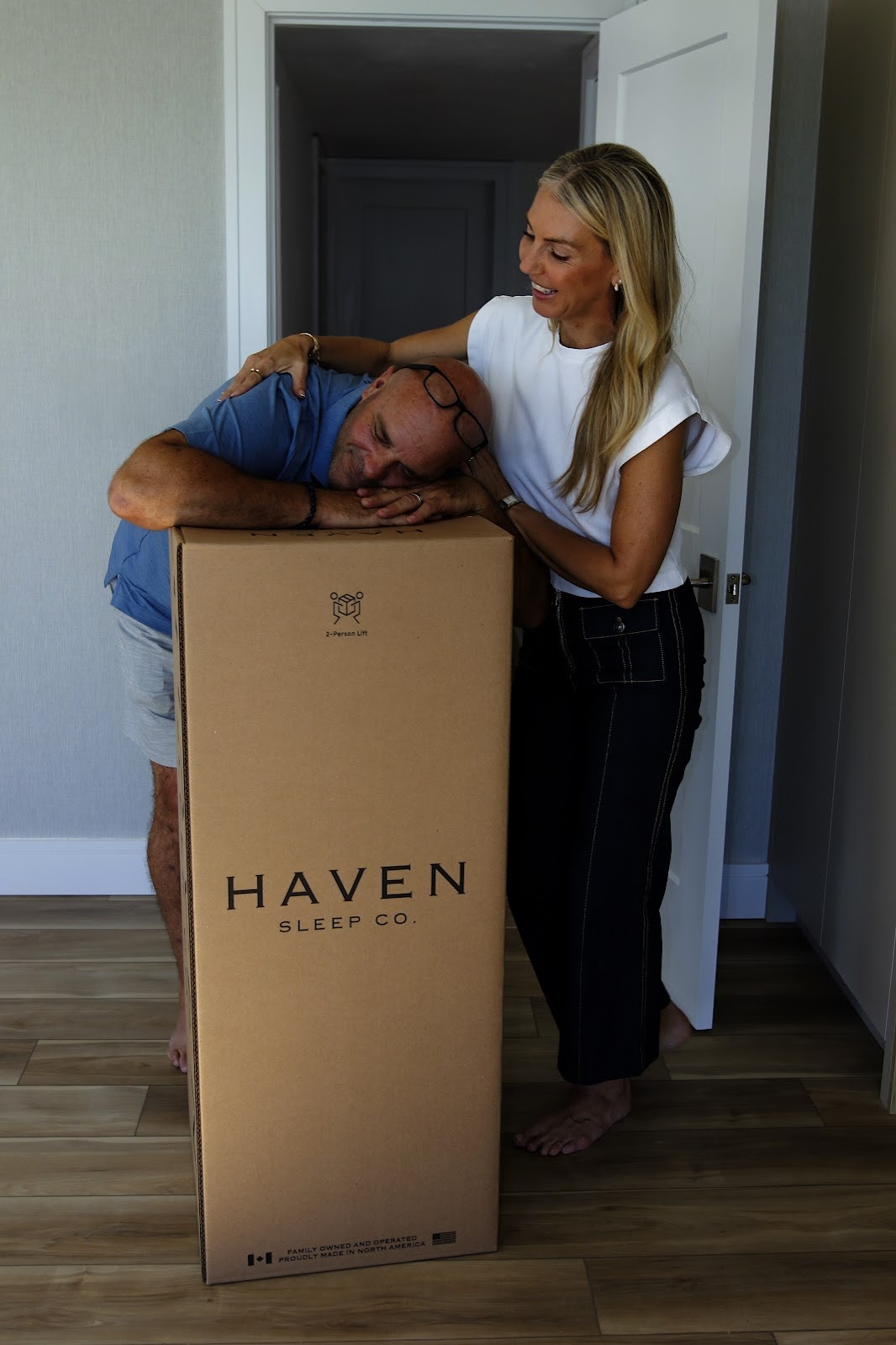 Bryan and Sarah Baeumler of HGTV love Haven mattresses