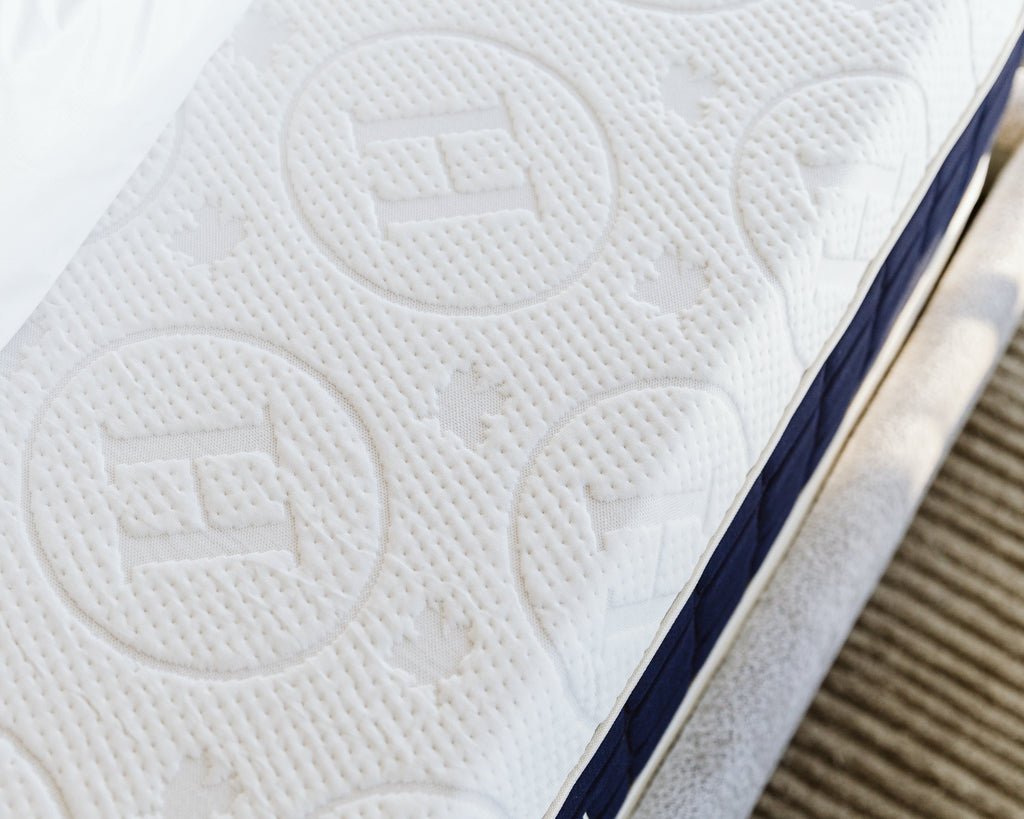 Close-up of the Contour mattress cover pattern