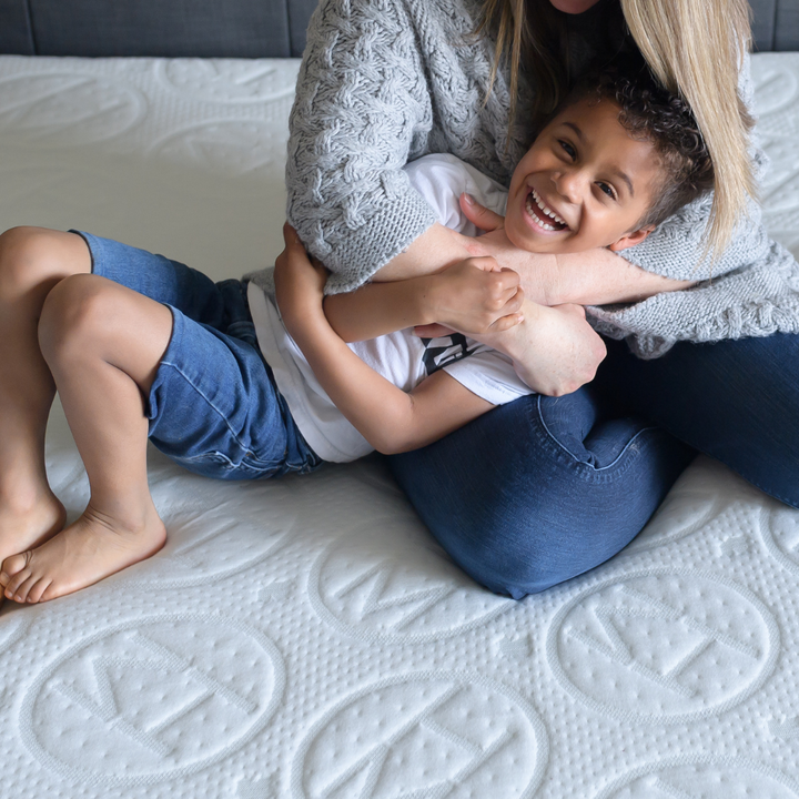 Eco-friendly HIBERNate Kids Mattress with natural materials, crafted in Canada for long-lasting durability and sustainable quality.