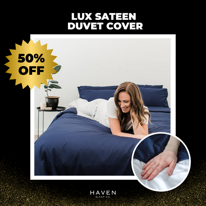 Black Friday LUX Sateen Duvet Cover