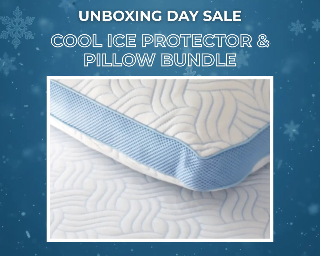 Cool Ice Mattress Protector & Ice Pillow Pair Bundle