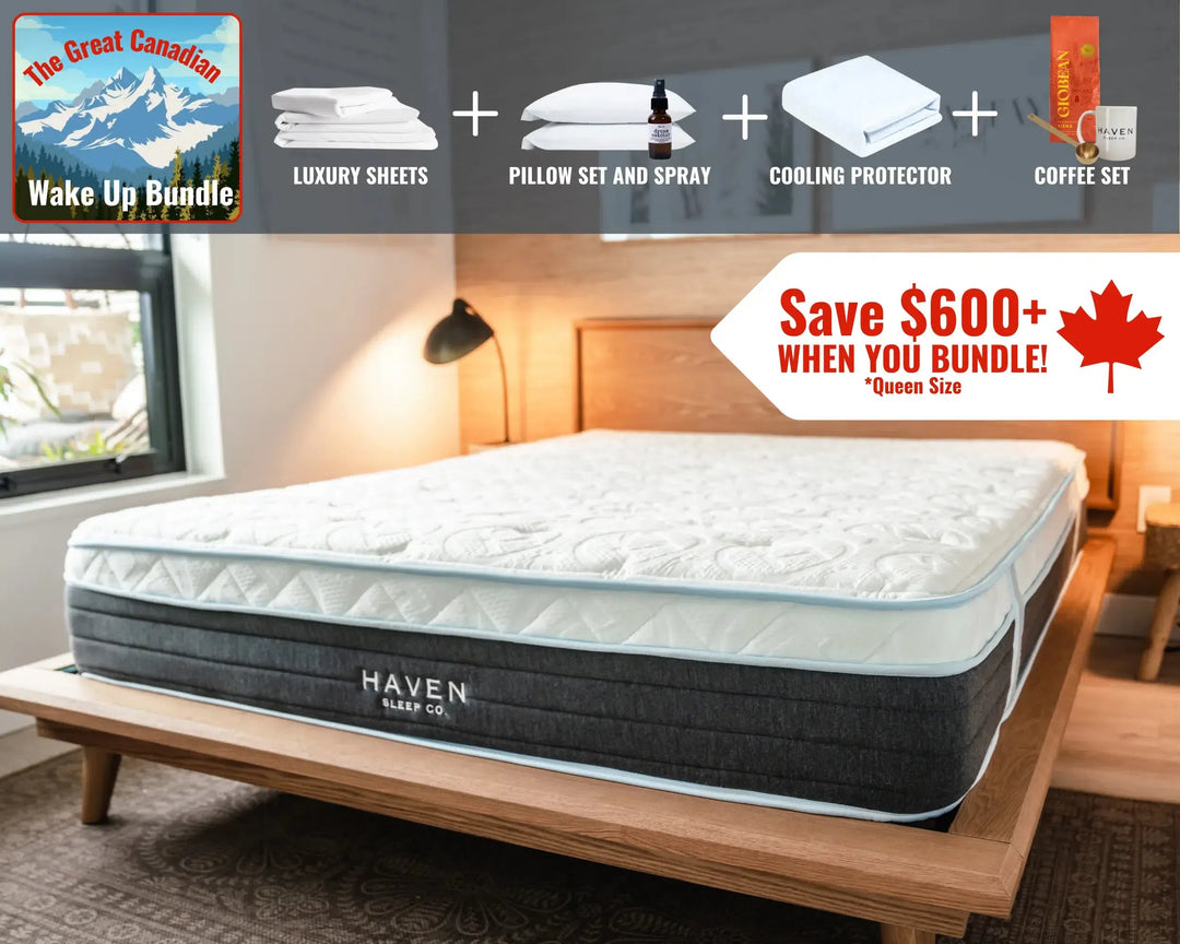 Eurotop Hybrid Mattress + The Great Canadian Wake Up Bundle