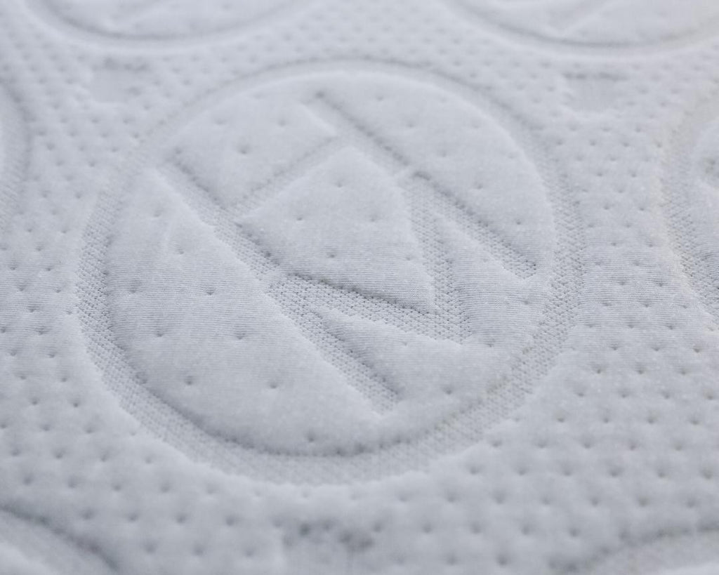 Upclose embroidery of the HIBER6 logo
