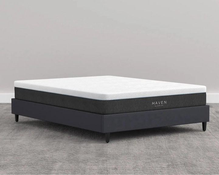 Close-up of Haven’s LUX Rejuvenate mattress, designed with advanced cooling technology and luxurious materials for a rejuvenating sleep experience.