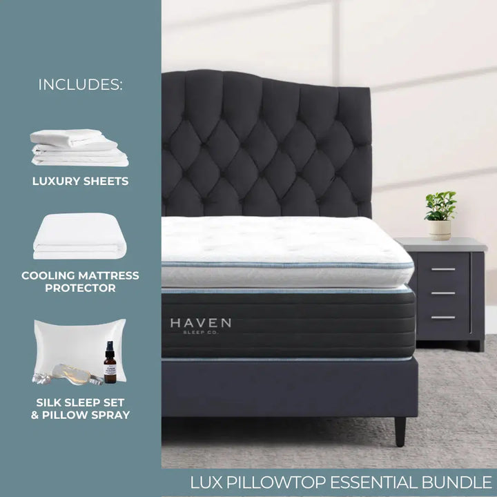 LUX Pillowtop Hybrid Essential Bundle