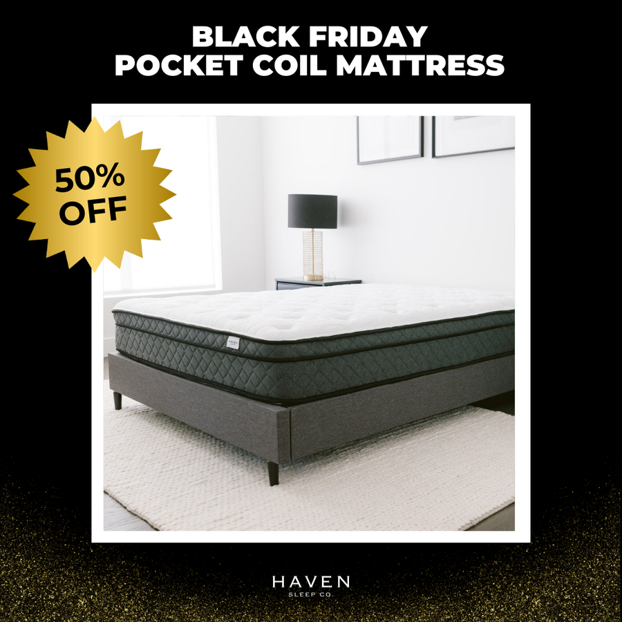 Black Friday Special Pocket Coil Mattress 50% off