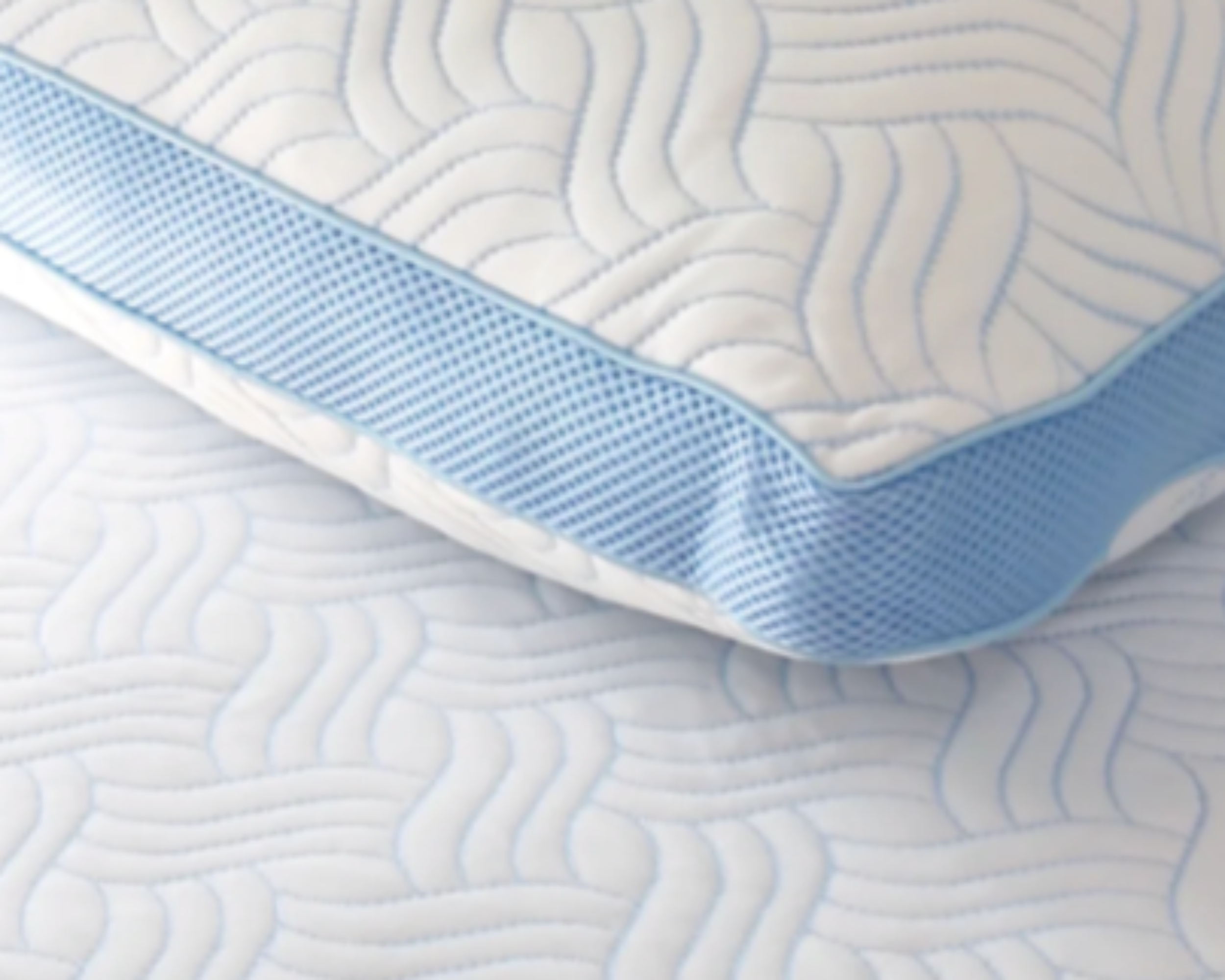Close-up of Haven Cool Ice Pillow and Mattress Protector with Temperature-Regulating Fabric
