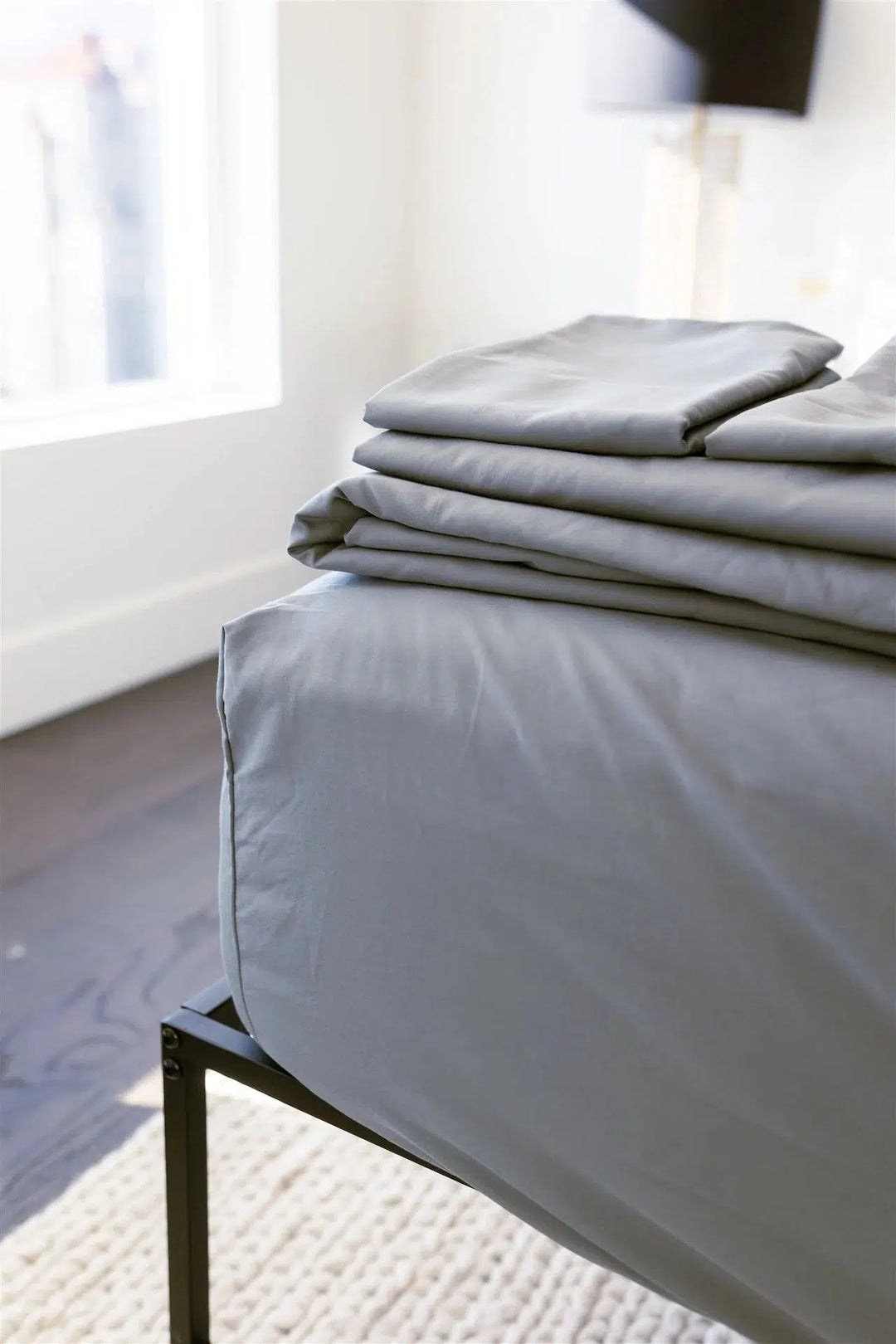 Bedface Storm Grey Premium Cotton Sheets Haven Canada