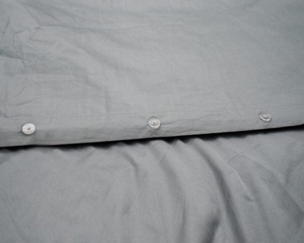 Haven Mattress Bedding Inventory Percale Duvet Cover (Navy, Grey or White)