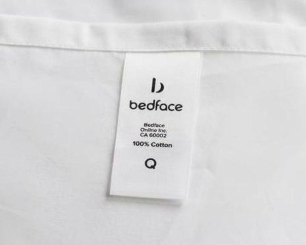 Bedface 100% Cotton Percale Duvet cover in White