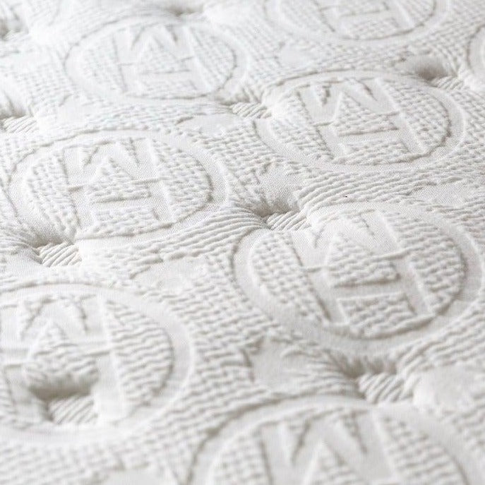 Close up of embossed Haven Mattress 
