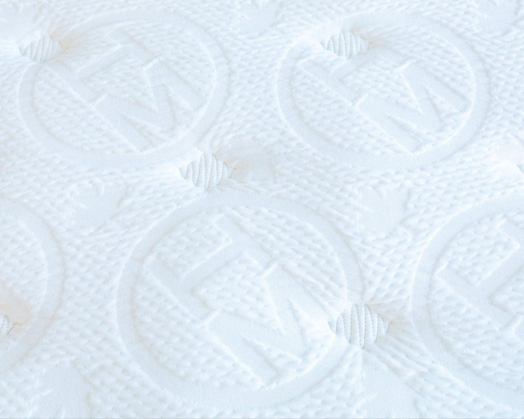 Close up of embossed Haven Mattress