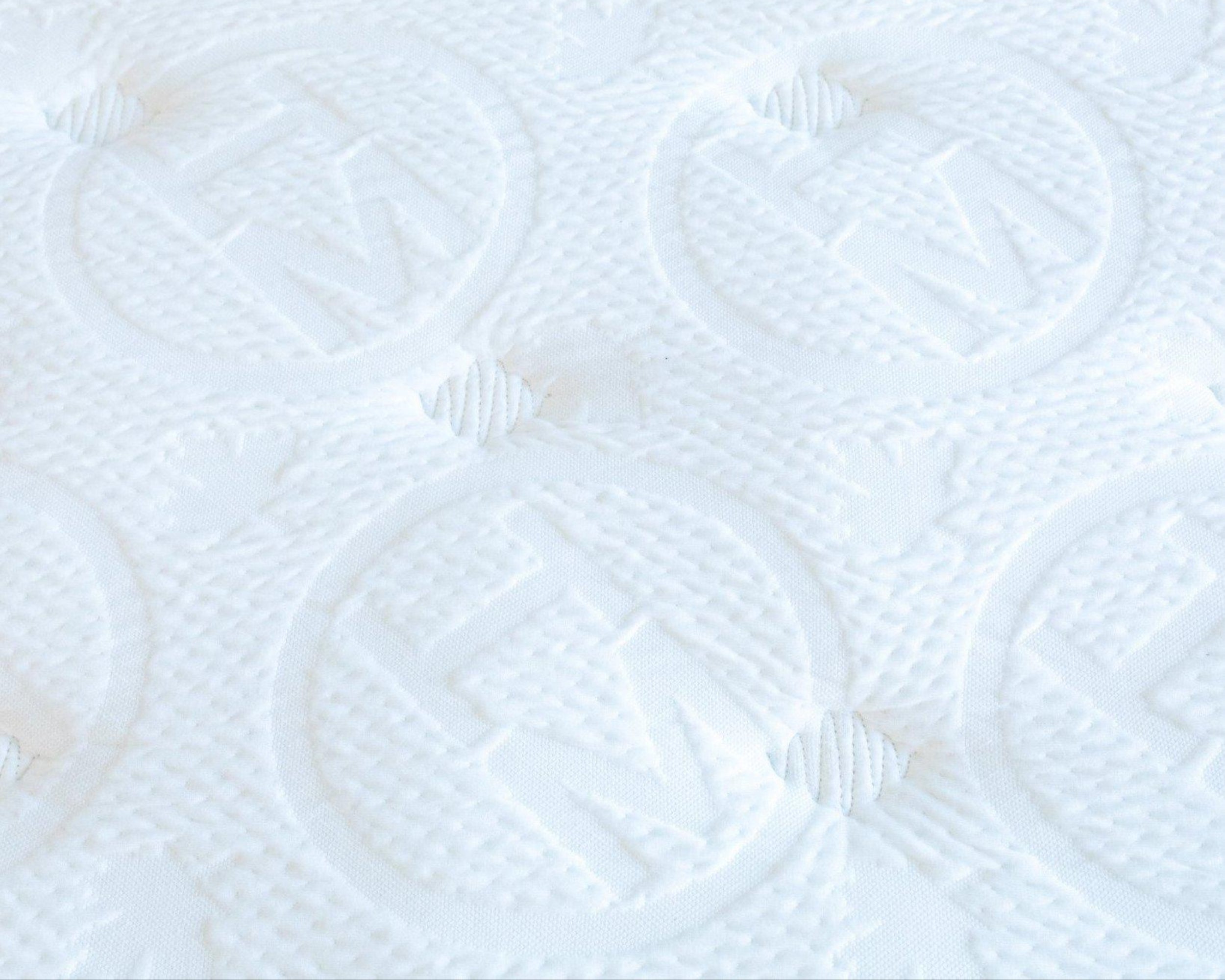 Close up of embossed Haven Mattress